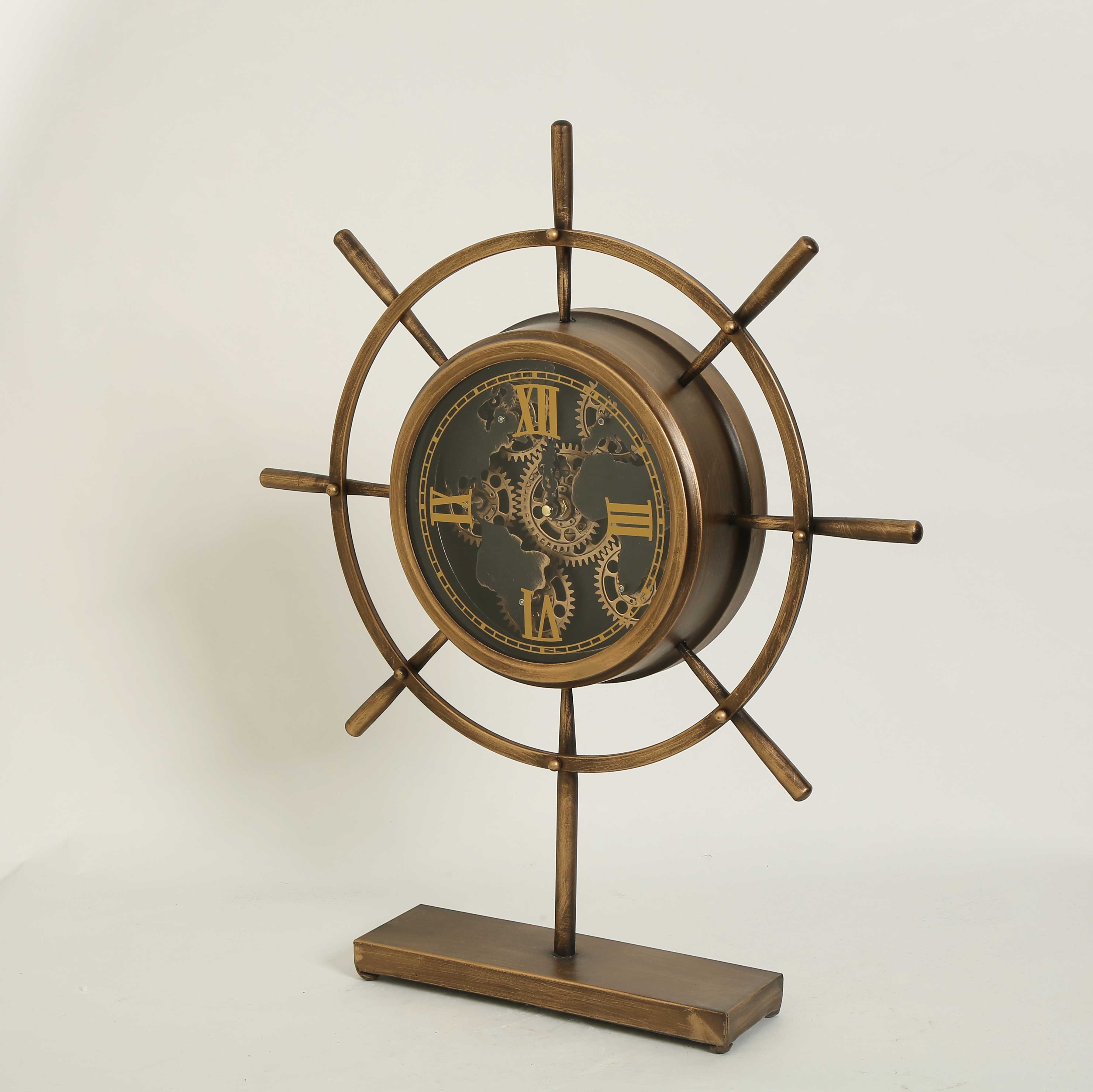 Metal Gemici Duvar Saati AK.JI0041